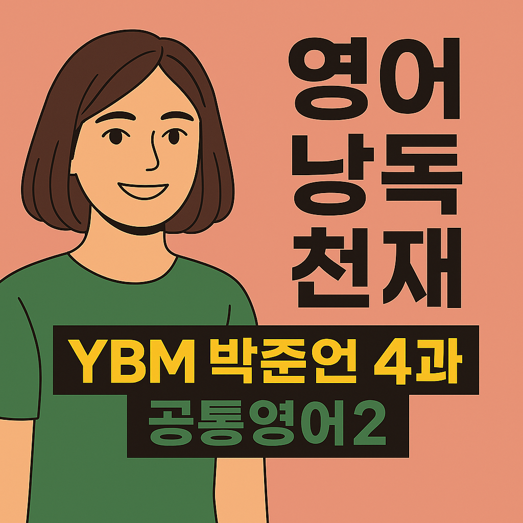 (영어 낭독 천재) YBM 박준언 4과 공통영어2 - 프라이데이나이트