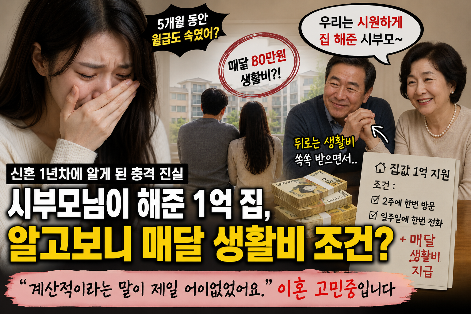 시부모님 생활비 논란