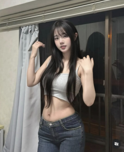 여자 청바지 패션 후반부 이미지